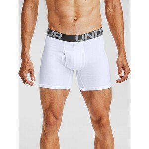 Under Armour Boxerky UA Charged Cotton 6in 3 Pack-WHT