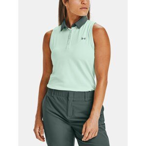 Under Armour Top Zinger Sleeveless Polo-BLU - Women's