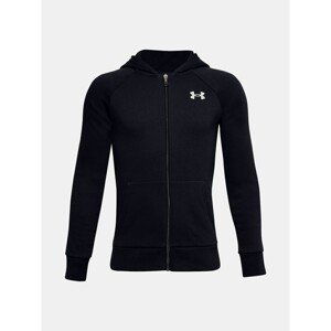 Under Armour Sweatshirt UA RIVAL COTTON FZ HOODIE-BLK - Boys