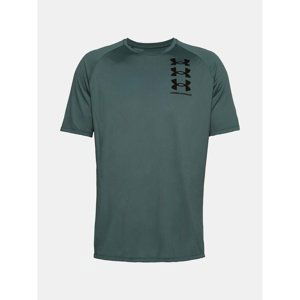 Under Armour Tričko TRIPLE LOGO TECH SS-BLU