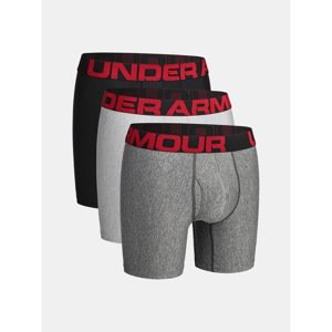 Under Armour Boxerky Tech 6in 3 Pack-BLK