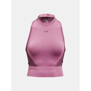 Under Armour Top Rush Seamless Crop Top-Ppl - Women's