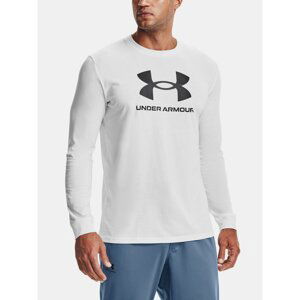 Under Armour Tričko Sportstyle Logo Ls-Wht