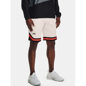 Kraťasy Under Armour RIVAL FLEECE AMP SHORT-WHT