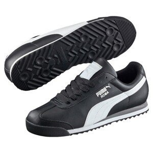 Puma Shoes Roma Basic Black-White-Silver - Men