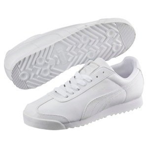 Puma Shoes Roma Basic White-Light Gray - Women's