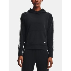 Under Armour MIkina Rival Terry Taped Hoodie-BLK - Women's