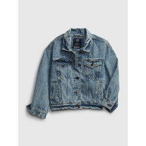 GAP Dětská džínová bunda teen oversized denim jacket