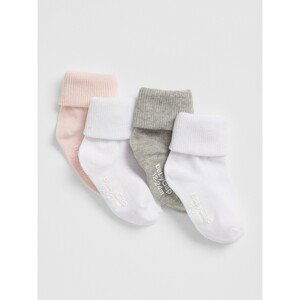 GAP Kids Socks Roll Crew Socks, 4 Pairs