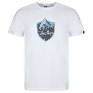 ALESH men 's t - shirt white | grey