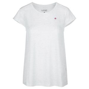 BRADLA women's t-shirt white brindle | grey