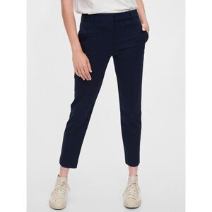 GAP Nohavice slim ankle pants Modrá