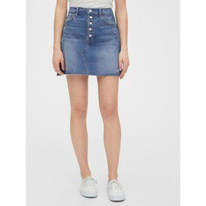 GAP Sukně high rise distressed denim skirt