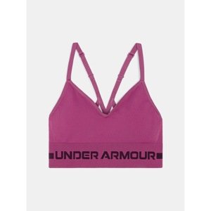 Under Armour Bra Seamless Low Long Bra-PNK - Women's