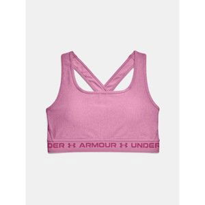 Under Armour Bra UA Crossback Mid Heather Bra-PNK - Women's