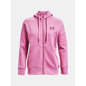 Under Armour Sweatshirt Rival Fleece FZ Hoodie-PNK - Women's