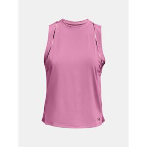 Under Armour Tank Top UA Rush Scallop Tank-PNK - Women's