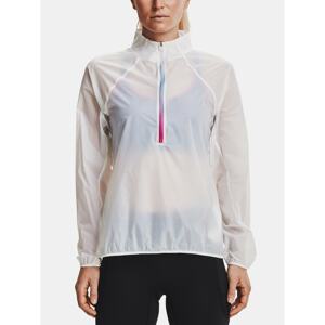 Under Armour Jacket UA Impasse Flow 1/2 Zip-WHT - Women's