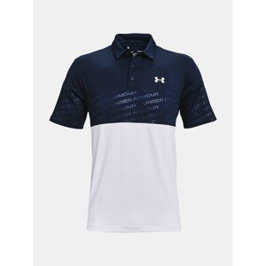 Under Armour T-shirt UA Playoff 2.0 Blocked Polo-NVY - Men's