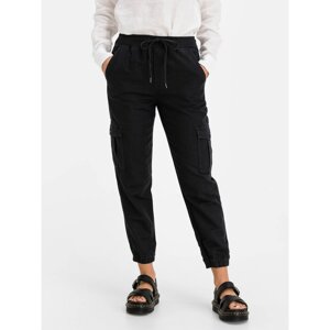 GAP Kalhoty linen pull on cargo jogger