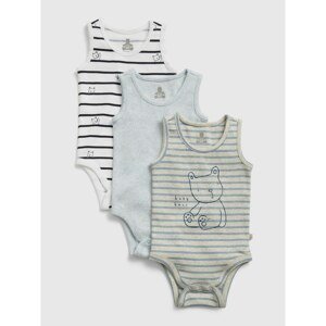 GAP Baby body olx tnk bs lt blue heather 12-18m, 3ks