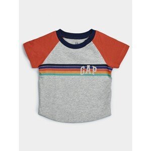 Baby tričko GAP Logo arch raglan tee