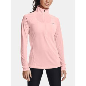 Tričko Under Armour Tech 1/2 Zip - Twist-PNK