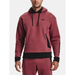 Under Armour Mikina Recover Fleece Hoodie-RED
