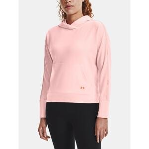Under Armour Mikina Rival Terry Taped Hoodie-PNK
