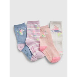 GAP Children's socks unicorn socks, 4 pairs - Girls