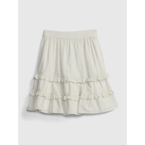 GAP Detská sukňa stripe skirt Biela