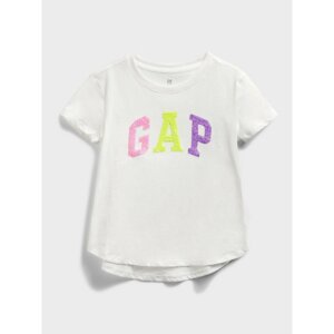 GAP Dětské tričko Logo flippy sequin t-shirt