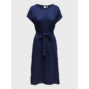 GAP Šaty short sleeve tie waist dress