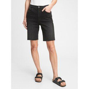 GAP Džínové kraťasy 9" high rise denim bermuda shorts