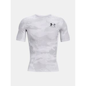 Under Armour T-shirt UA HG Isochill Comp Print SS-WHT - Men's
