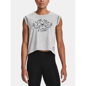 Under Armour T-shirt UA Give Pace A Chance SS-GRY - Women's