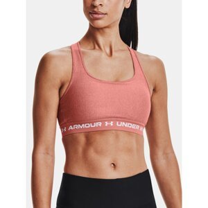 Under Armour Bra UA Crossback Mid Heather Bra-PNK - Women's