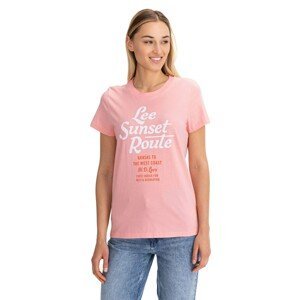 Lee T-shirt Graphic Tee La Pink - Women's