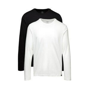 Lee Tričko Twin Pack Crew Ls Black White