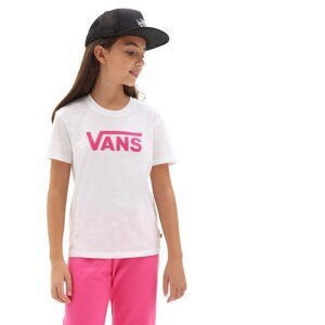 Vans T-shirt Gr Flying V Crew Gir White/Fuchsia P - Girls