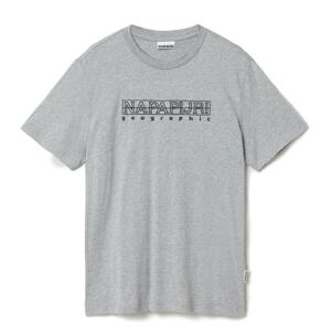 Napapijri T-shirt Elbas 4 Medium Grey Solid - Men's