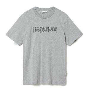 Napapijri T-shirt Elbas 4 Medium Grey Solid - Men's