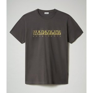 Napapijri T-shirt Sallar Ss Dark Grey Solid - Men's