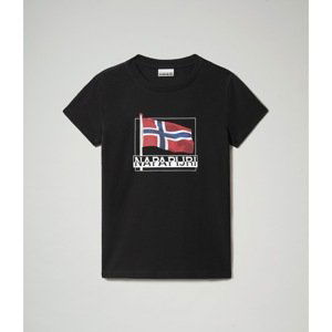 Napapijri T-shirt K Seji Ss Black 041 - Children's