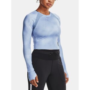 Under Armour T-shirt Run Anywhere Cropped LS-BLU - Women's