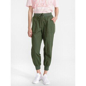 GAP Kalhoty drawstring joggers in twill