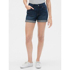 GAP Džínové kraťasy mid rise 5" denim shorts with Washwell