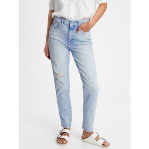 GAP Džíny high rise distressed cigarette jeans with Washwell