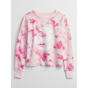 GAP Dětská mikina print pullover sweatshirt