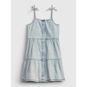 GAP Dětské šaty denim acid tiered dress